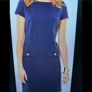 Lilly Pulitzer navy sheath dress